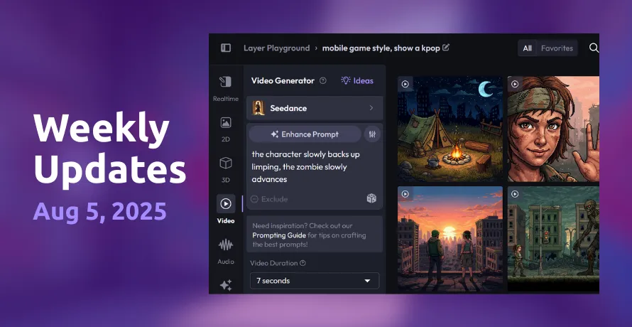 Workspace usage tracking, Seedance video, and frame selector