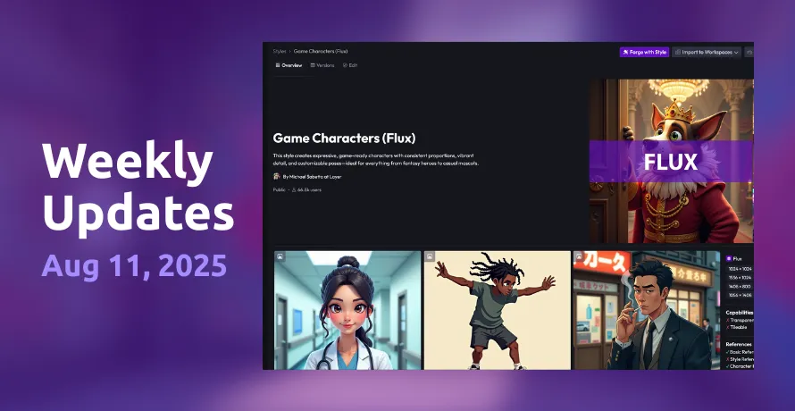 New Styles overview page
