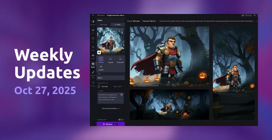 New video refine options and more Gemini 2.5 aspect ratios