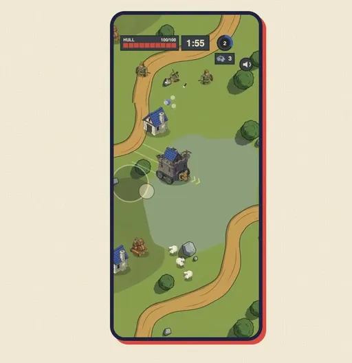 Your own gameplay recording on a phone