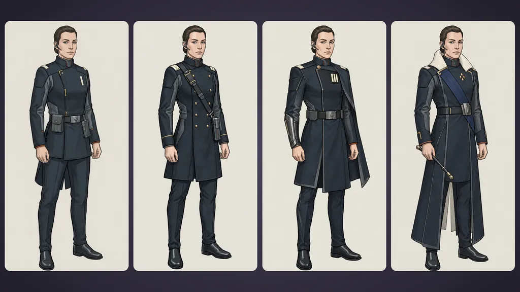 Faction Uniforms With Rank and Role in the Silhouette
