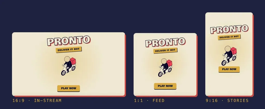 The same trailer end card in 16:9, 1:1 and 9:16